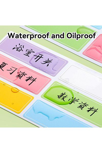 erorex Daycare Bottle Labels Name Stickers 10 Sheets 60Pcs Waterproof Self Adhesive Label For Baby Bottles