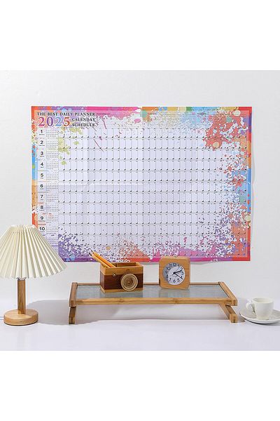 erorex 2025 Calendar Planner Sheet Wall Calendar Yearly Daily Schedule Poster Calendar To Do List Annual
