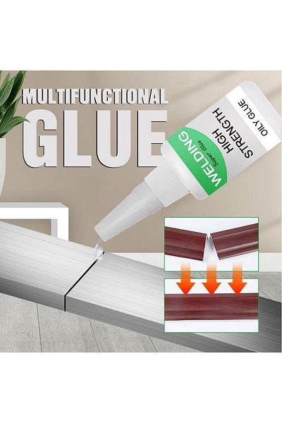 erorex 2 Pcs Welding High Strength Oily Glues Multifunctional Powerful Universal Glue Clear Oily Glue For