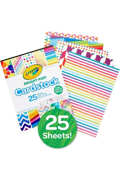 erorex 25 Ct. Bright Pop! Cardstock
