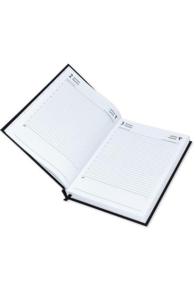 erorex Fis 2023 A5 Diary Vinyl Arabic English Hard Cover Black Fsdi21Ae23Bk