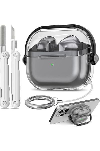 erorex جراب لهاتف Samsung Galaxy Buds 3 جراب Galaxy Buds 3 Pro جراب شفاف من مادة TPU متوافق مع Samsung