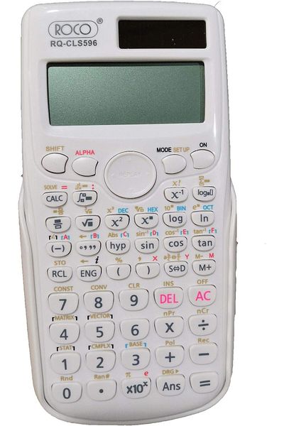 erorex Scientific Calculator Dual Power White Color