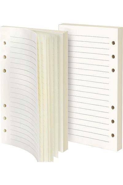 erorex Refill Lined Paper Leather Journal Refills Lined Blank Filler Paper 6 Holes Inserts 320 Pages For