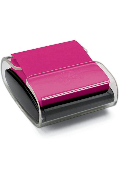 erorex Pop Up Notes Dispenser 3X3 In Black Base Clear Top Pack Includes Dispenser And A 45 Sheet Pad Of