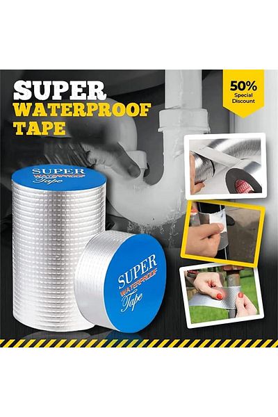 erorex Super Strong Aluminum Foil Butyl Tape Super Waterproof Tape Self Adhesive Adhesive Tape Kitchen And
