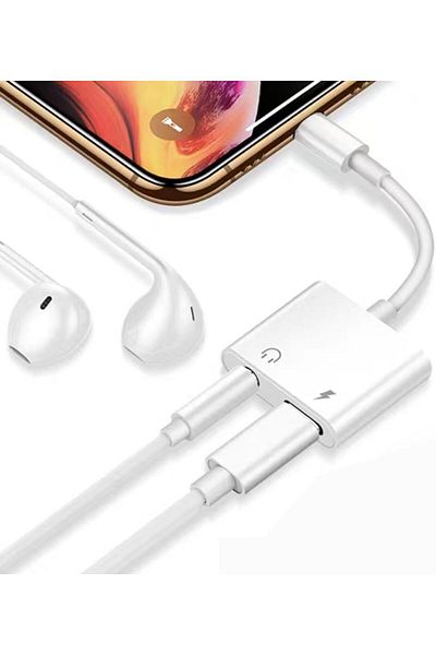 erorex محول صوت وشاحن مزدوج، مقبس سماعة رأس 2 في 1، موزع USB C إلى صوت وشحن مزدوج