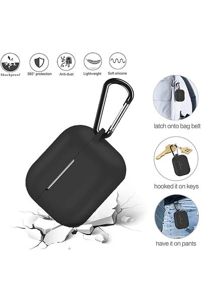 erorex جراب شفاف من مادة TPU لسماعات Airpods Max، غطاء واقي من السيليكون الناعم المقاوم للخدش لأكواب الأذن شفاف