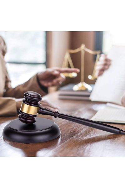erorex Wooden Gavel And Sound Block Set Handcrafted Wood Gavel With Round Hammer Sound Block For Judge