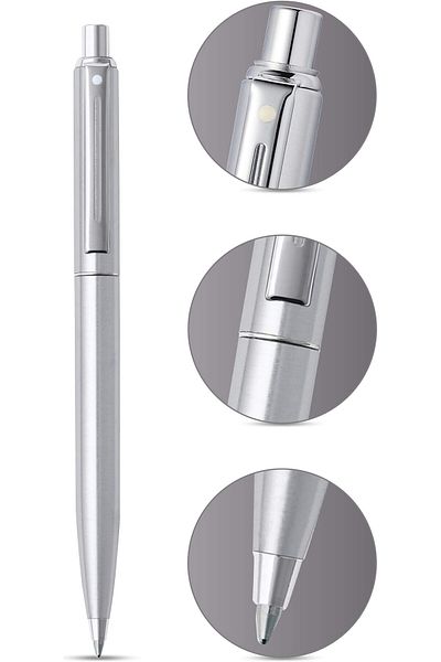 erorex Sentinel Brushed Chrome Ballpoint Pen