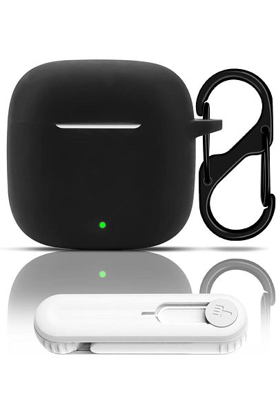 erorex Case For Airpods 4 Soft Silicone Case Skin Cover For Airpods 4 With Keychain And Earbuds Cleaning