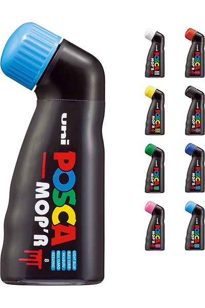 erorex Uni Pencil Mop'R Marker Round Tip Xxl 3 19 Mm Ergonomic Shape Semi Rigid Body Water Based Paint