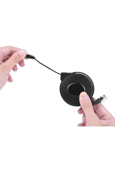 erorex كابل شبكة محلية RJ45، كابل مدمج، مفاتيح قابلة للسحب، تمديدات لأجهزة الكمبيوتر، بطول 2 متر و6.6 قدم