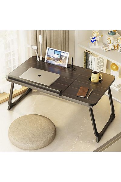 erorex Foldable Laptop Desk Work Reading Study Eating Computer Table Portable Laptop Bed Tray Table Non