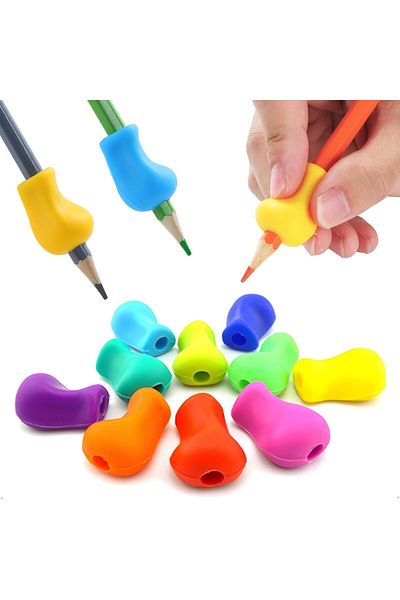 erorex Pencil Grip 10 Pcs Pencil Grips For Kids Handwriting Pen Holders For Toddlers Writing Practice