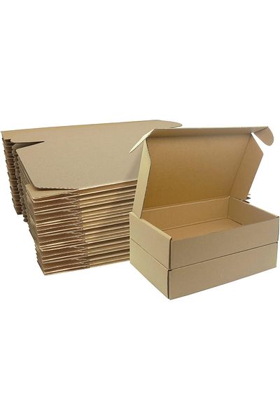 erorex 10 Pieces Corrugated Shipping Boxes Small Parcel Boxes 230X160X50Mm Postal Packaging Boxes For