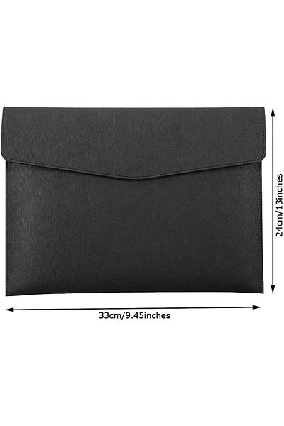 erorex Pu Leather A4 File Folder Document Holder Waterproof Portfolio Envelope Folder Case With Snap