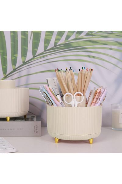 erorex 360 Degree Rotating Desk Organizer Dual Purpose Pencil Pen Holder For Desk Rotating Desk Pen