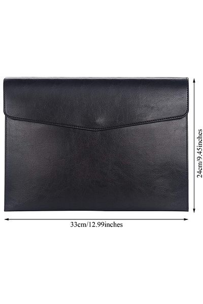 erorex Pu Leather A4 File Folder Document Holder Envelope Folder Case With Snap Closure For Receipt