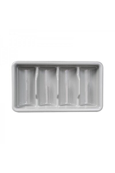 MORINI Cutlery holder with 4 compartments and lid, 52x28 cm