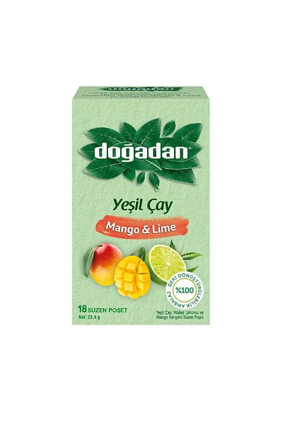 Doğadan Green, Mango and Lime Tea *12 Grains