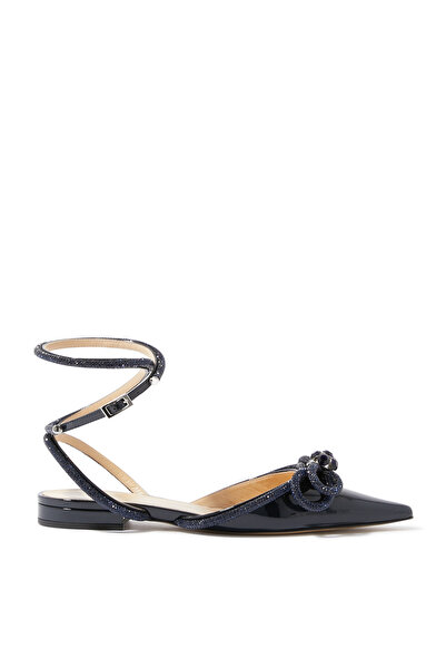 Mach & Mach Çift Kurdele Saten Düz Ayakkabılar