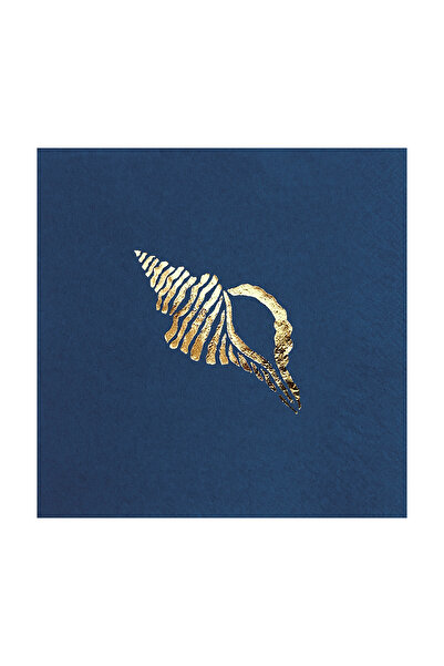 Story 33x33 سم ورق ذهبي مئذنة بحرية منقوشة بحرية 16 قطعة من المناديل الورقية ...