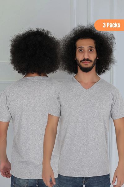 CNT Men's 3-Piece V-Neck T-Shirt