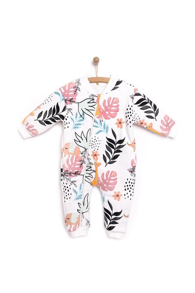 Little Plane Kız Bebek Uyku Tulum İnterlok Fermuarlı 2,5 Tog Bisiklet Yaka Uz...