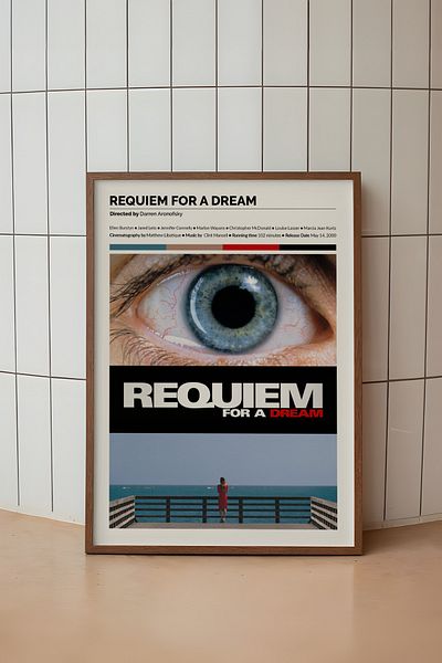 House Gorgeous Requiem For A Dream Poster fără cadru cu design de film