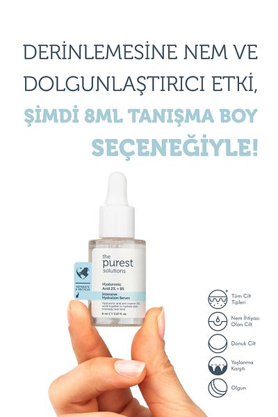 The Purest Solutions Dating Size Intensive Moisturization and Plump Appearance Effective Hyaluronic Acid Skin Care Serum 8 ml
