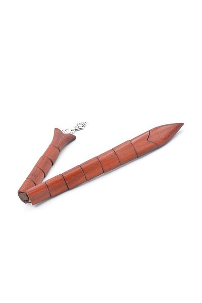 Murty99 Masterly Crafted Red Ebony Wood Fish Rosary