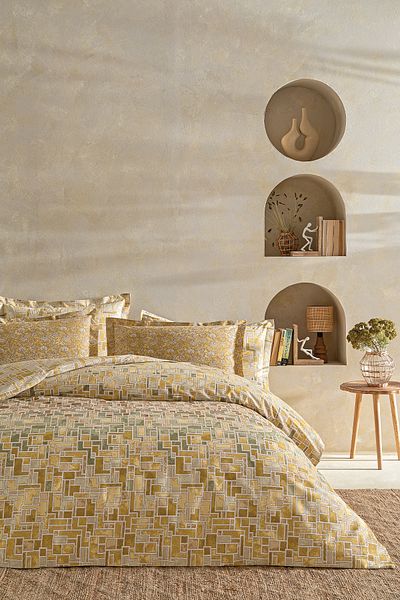 Puffy Riva Single Duvet Cover Set - Green