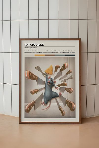 House Gorgeous Ratatouille Movie Design Unframed Poster