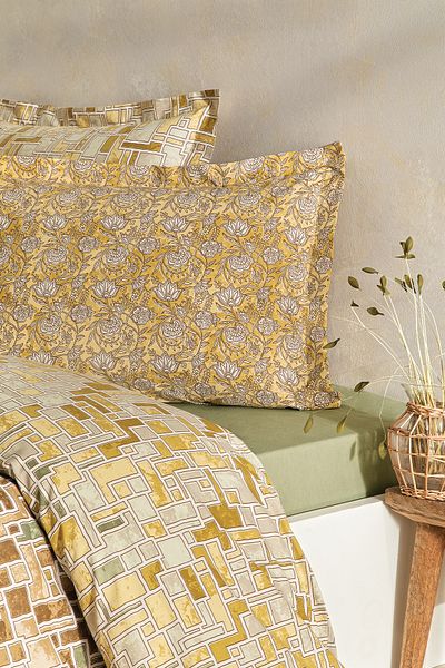 Puffy Riva Single Duvet Cover Set - Green