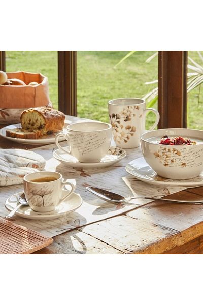 Tognana Set of 6 coffee or tea cups, Poesia, 220 ml