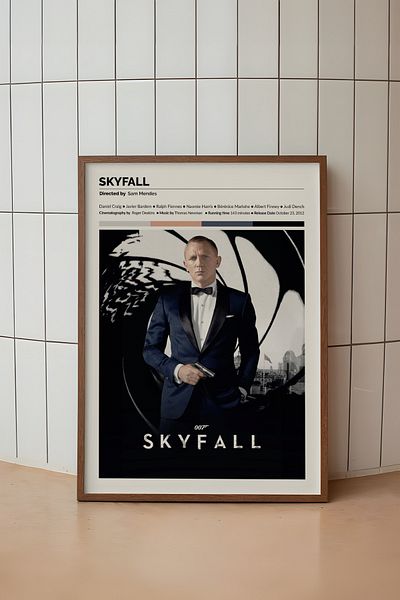 House Gorgeous Poster fără cadru cu design de film Skyfall