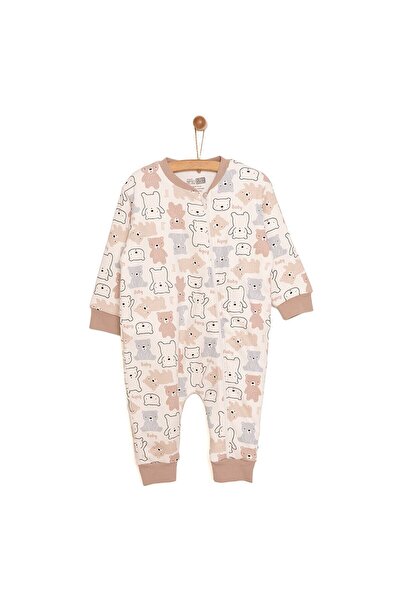 ebebek Hello Baby HelloBaby Unisex Uyku Tulum İnterlok Ayı Desen Fermuarlı 1 ...