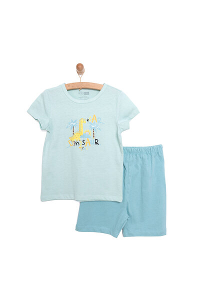 ebebek Hello Baby HelloBaby Erkek Bebek  Kısa Kol Şortlu Pijama Takımı Zürafa...