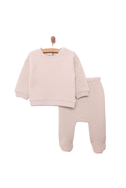 ebebek Hello Baby HelloBaby Yenidoğan Kapitone Sweatshirt-Patikli Alt 2li Tak...