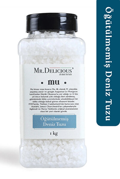 Mr.Delicious' Doğal Granül Deniz Tuzu 1kg Vücut Peeling Tuzu - Masaj Tuzu - Y...