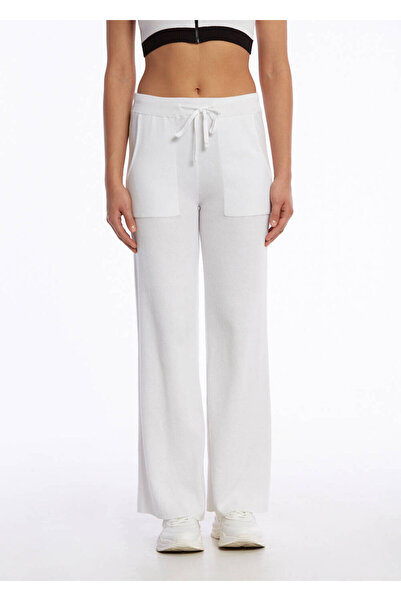 Knitss Органічні бавовняні білі трикотажні штани