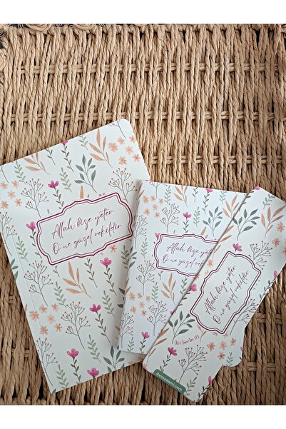 EMKSHOP İslami Tasarım Çizgili Defter  Not Defteri Ayraç Set Takım (Her Sayfa...