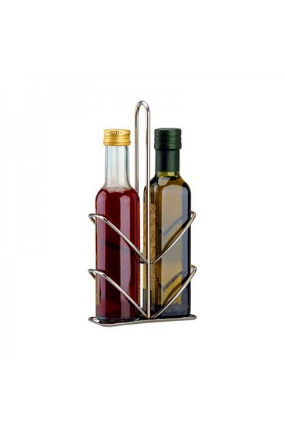 MORINI Stainless steel holder for 250 ml oil and vinegar bottles