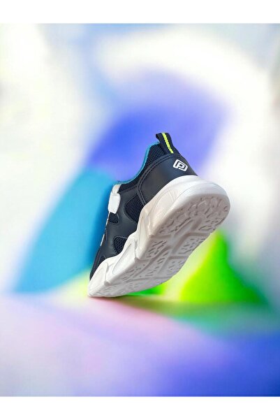 pepino Boy's Rubber Sole Lighted Velcro and Lace up Orthopedic Daily Shoes