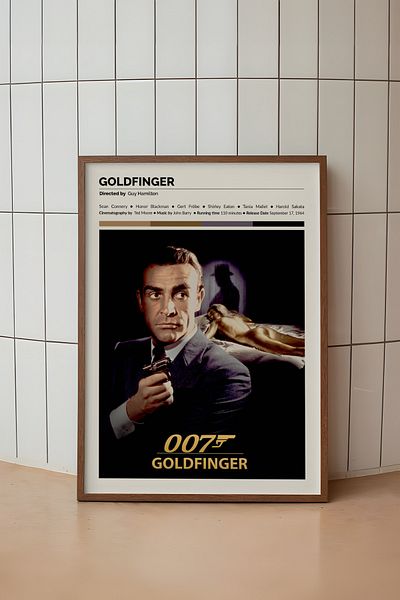 House Gorgeous Poster fără cadru cu design de film Goldfinger