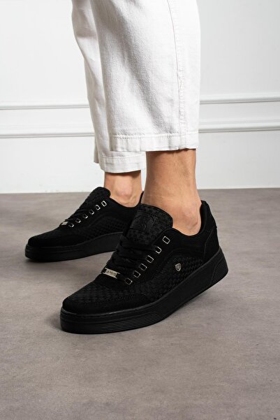 L.A Polo Nefes Alabilen Siyah Erkek Sneaker Ayakkabı