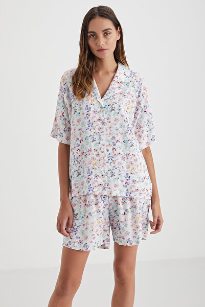 Catherine's Çiçek desenli şort takım