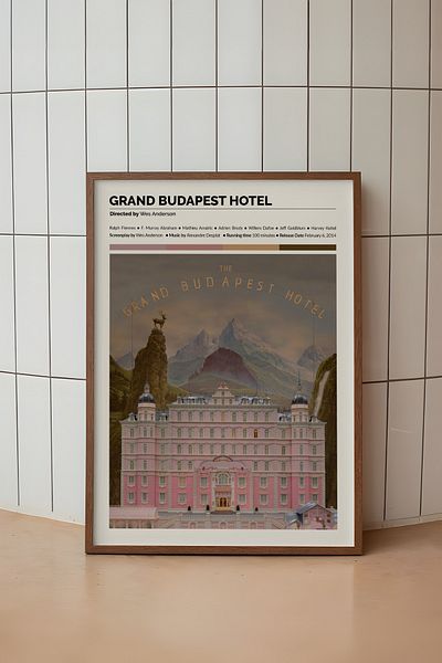 House Gorgeous Poster fără cadru de film Grand Budapest Hotel