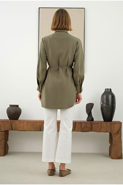 HEQA Rüzgarlıklı Modal Gömlek Yeşil